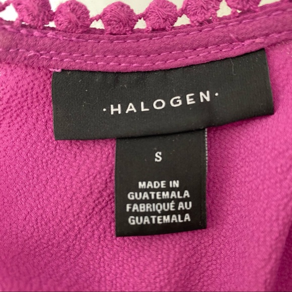 Halogen Hot Pink Dressy Appliqué Sleeveless Top - Picture 5 of 8